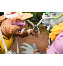 Tortues Ninja - (Cartoon 1980) pack 2 figurines Vacation Bebop and Rocksteady 18 cm