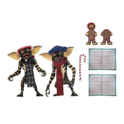 Gremlins - Pack 2 figurines Christmas Carol Winter Scene Set 1 15 cm