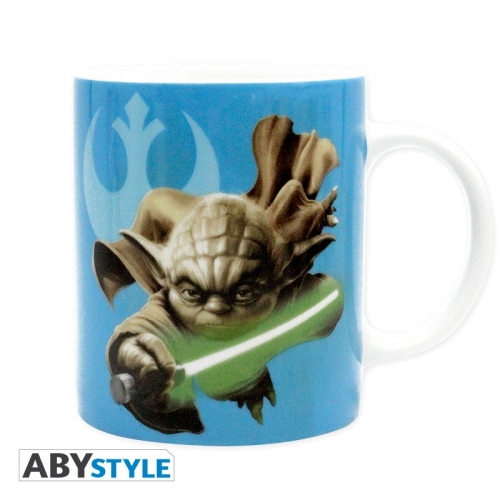 STAR WARS - Mug - 320 ml - Yoda & R2D2 - avec boîte