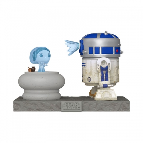 Star Wars - Figurine POP! Deluxe R2D2 w/Leia 9 cm