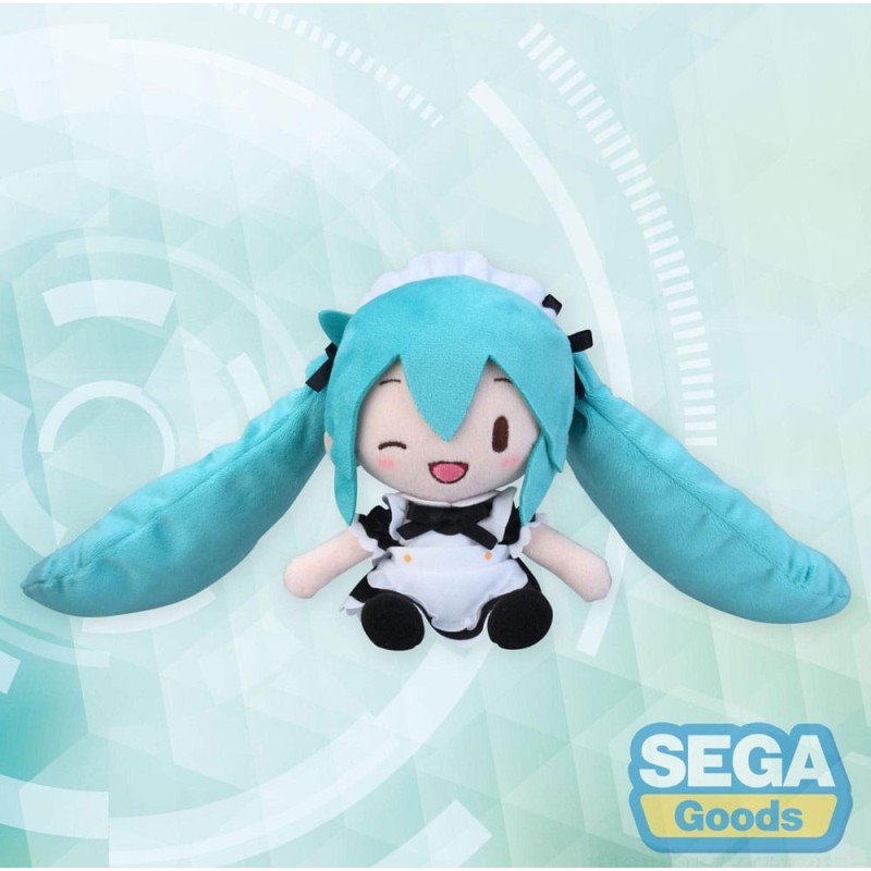 Vocaloid - Hatsune Miku Project Diva Arcade peluche Fuwa Petit Mini Miku Maid Ver. (EX) 16 cm