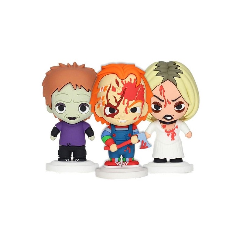 Chucky - Pack 3 figurines caoutchouc Pokis 7 cm