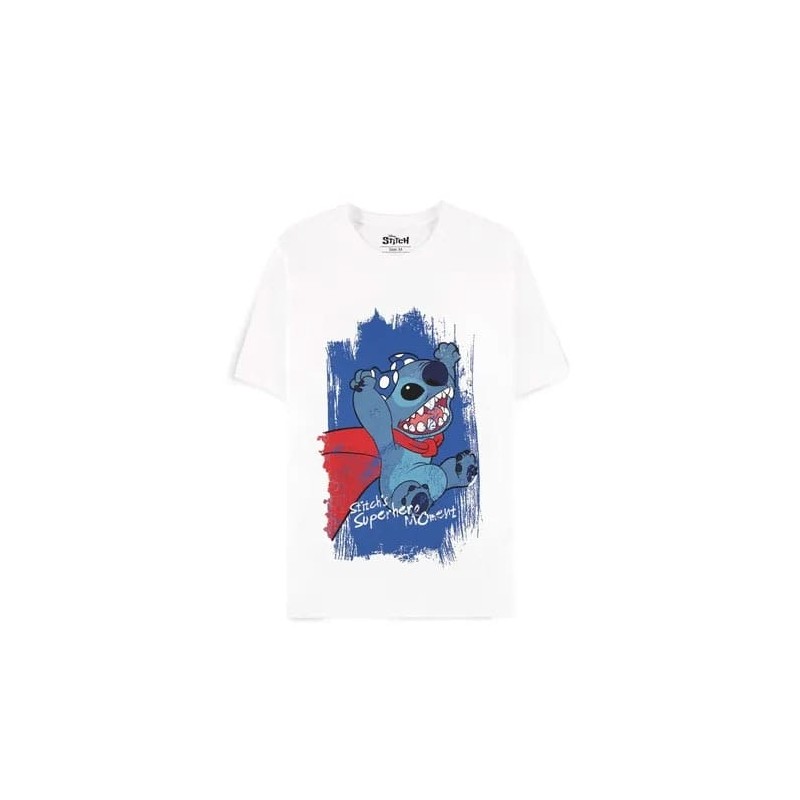 Lilo & Stitch - T-Shirt Superhero White 