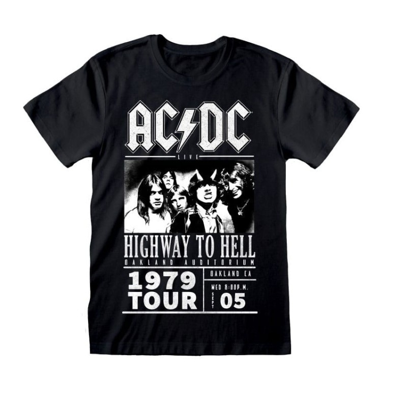 ACDC - AC/DC T-Shirt Highway To Hell 1979 Tour Black 