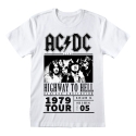 AC/DC - T-Shirt Highway To Hell 1979 Tour Blanc