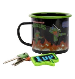 Tortues Ninja - Tasse émail et porte-clés