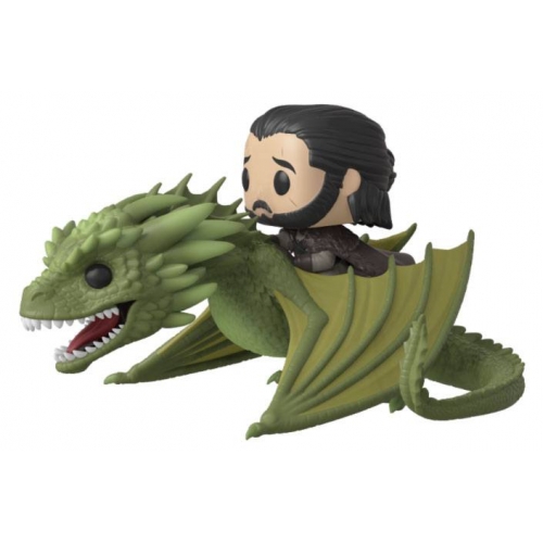 Game of Thrones - Figurine POP! Rides Jon Snow & Rhaegal 18 cm