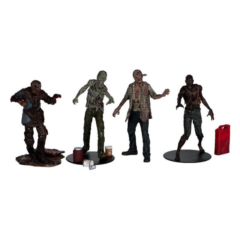 Walking Dead - The pack 4 figurines Walkers 13 cm Walking Dead - The pack 4 figurines Walkers 13 cm
