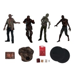 The Walking Dead - Pack 4 figurines Walkers 13 cm