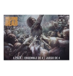 The Walking Dead - Pack 4 figurines Walkers 13 cm