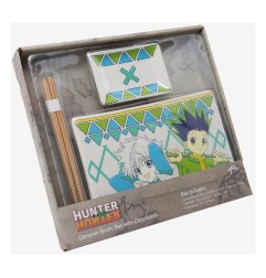 Hunter x Hunter - Plaque Sushi et baguettes en céramique Gon & Killua