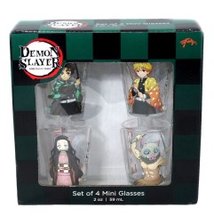 Demon Slayer - Pack 4 verres à shot Groupe 59 ml