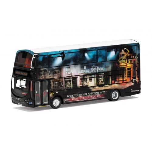 Harry Potter - Bus métal 1/76 Wright Eclipse Gemini 2 Warner Bros. Studio Shuttle