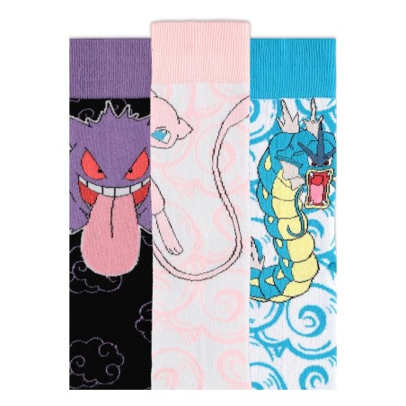 Pokémon - Pack 3 paires de chaussettes Crew 39-42
