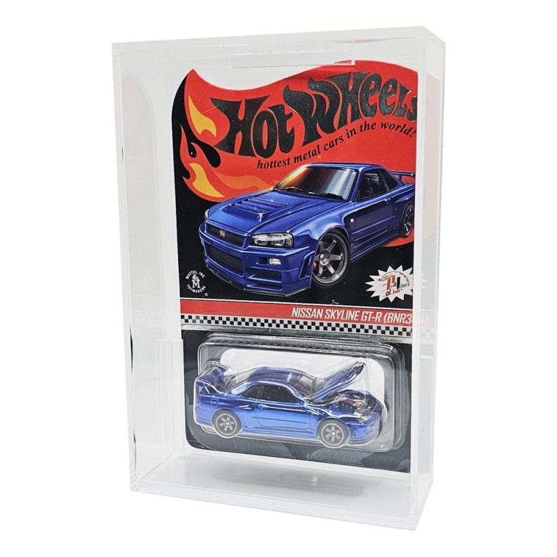 Hot Wheels - Pack 2 boîtes de protection en acrylique pour Mainline