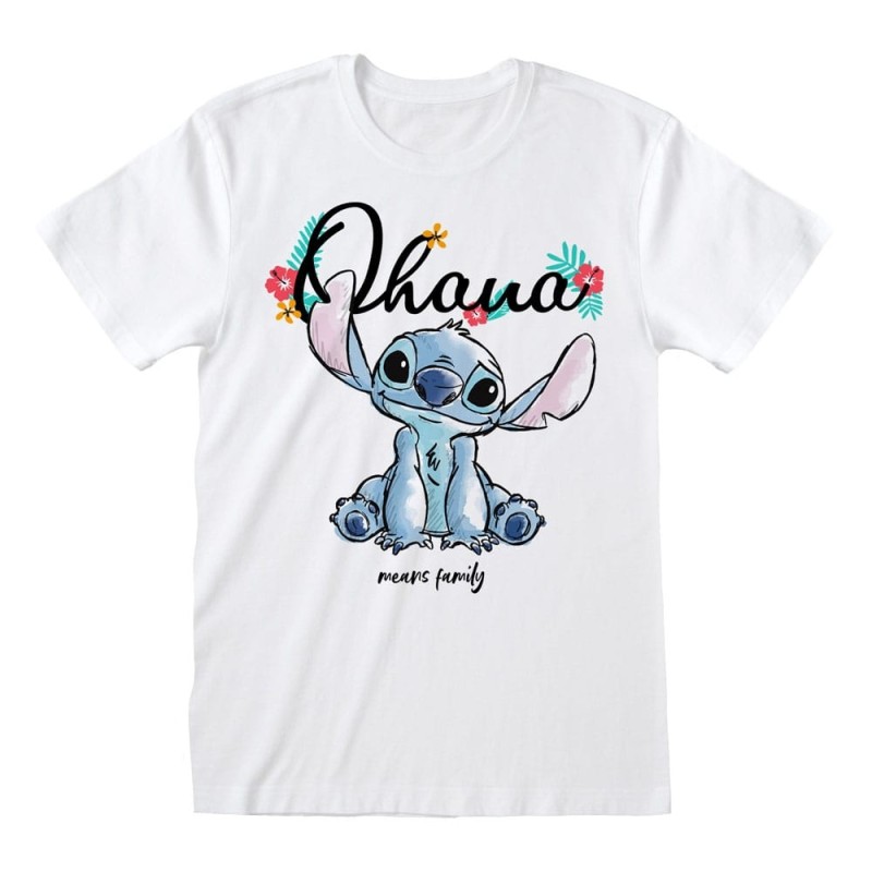Lilo & Stitch - T-Shirt Ohana Means Family White 