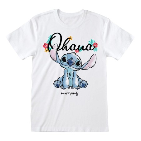Lilo & Stitch - T-Shirt Ohana Means Family White