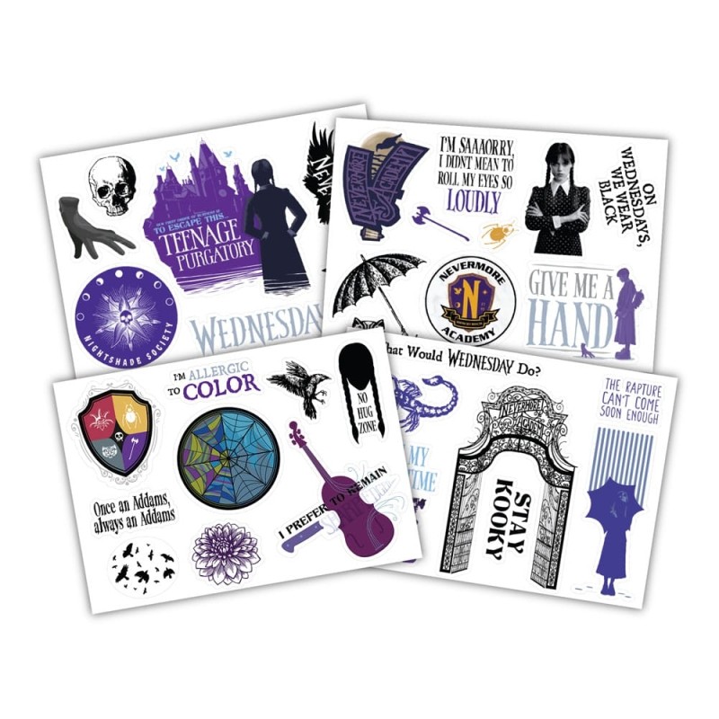 Wednesday - Set autocollants Various