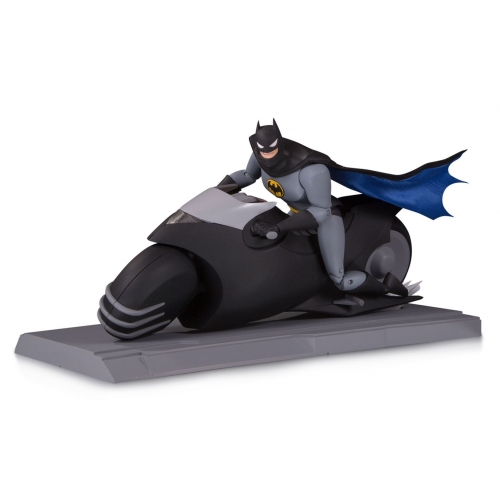 Batman The Animated Series - Figurine Batman avec Batcycle 15 cm