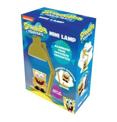 Bob l'éponge - Lampe LED avec mini figurine Bob l'éponge 10 cm