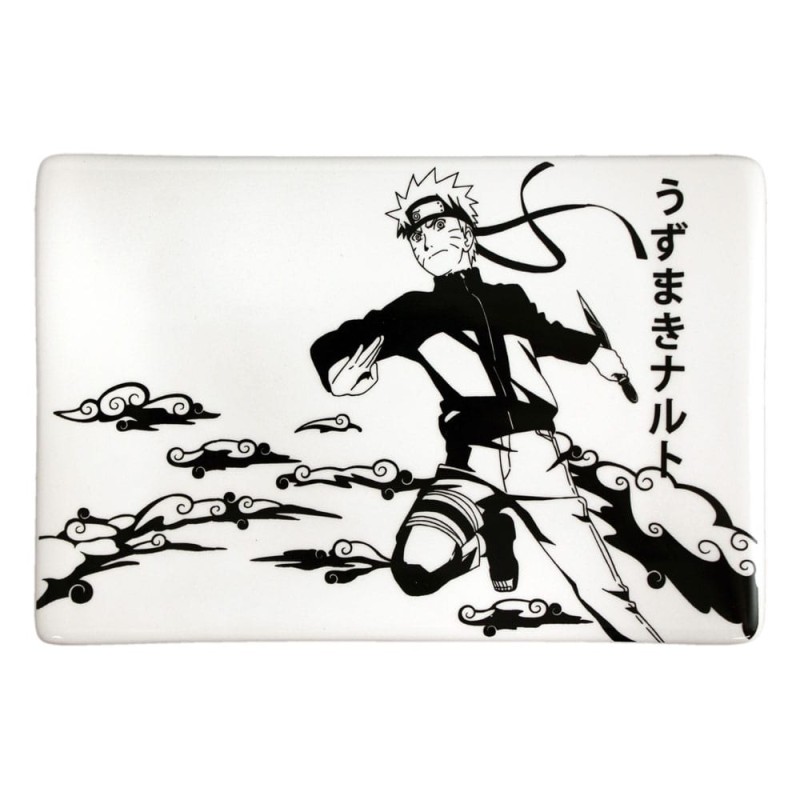 Naruto - Shippuden Plaque Sushi et baguettes ensemble en céramique Naruto - Shippuden Plaque Sushi et baguettes ensemble en céramique