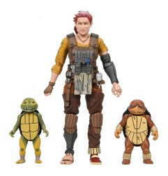Tortues Ninja - (The Last Ronin The Lost Years) figurine Synja Grammy April with Baby Yi & Moja 18 cm