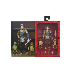 Tortues Ninja - (The Last Ronin The Lost Years) figurine Synja Grammy April with Baby Yi & Moja 18 cm