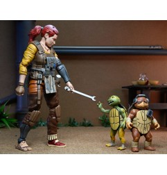 Tortues Ninja - (The Last Ronin The Lost Years) figurine Synja Grammy April with Baby Yi & Moja 18 cm