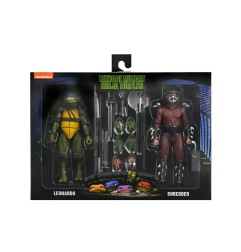 Tortues Ninja - (1990 Movie) figurine Roof Top Battle Shredder vs Leo 18 cm