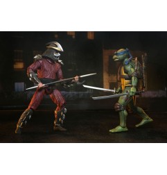 Tortues Ninja - (1990 Movie) figurine Roof Top Battle Shredder vs Leo 18 cm