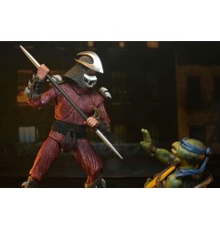 Les Tortues Ninja (1990 Movie) - Figurine Roof Top Battle Shredder vs Leo 18 cm