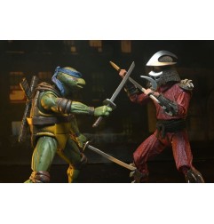 Les Tortues Ninja (1990 Movie) - Figurine Roof Top Battle Shredder vs Leo 18 cm