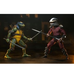 Les Tortues Ninja (1990 Movie) - Figurine Roof Top Battle Shredder vs Leo 18 cm