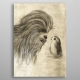 Star Wars - Poster en métal Last Jedi Sketches Chewie & Porg 32 x 45 cm