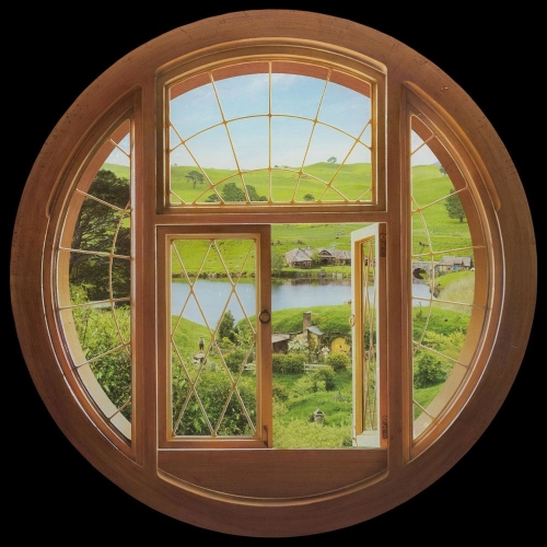 Le Hobbit - Sticker en vinyle géant repositionnable Hobbit Window