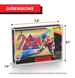 Nintendo - Pack 2 boîtes de protection en acrylique pour jeux Nintendo SNES/N64