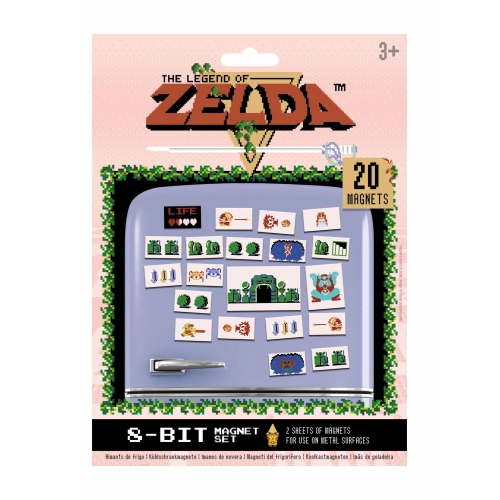The Legend of Zelda - Pack 20 aimants Retro The Legend of Zelda