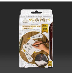 Harry Potter - Bloc-notes avec stylo baguette magique Hogwarts