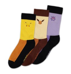 Pokémon - Pack 3 chaussettes Starter  39-42