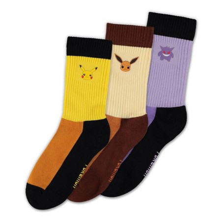 Pokémon - Pack 3 chaussettes Starter 43-46