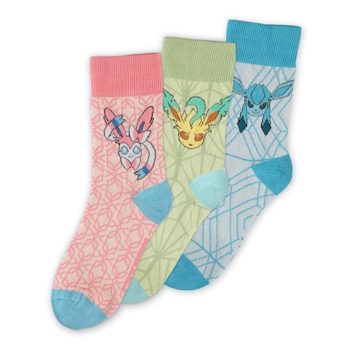 Pokémon - Pack 3 paires de chaussettes Évoli Evolution 3.0 35-38