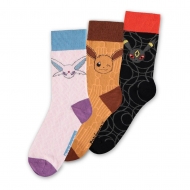 Pokémon - Pack 3 paires de chaussettes Évoli Evolution 2.0 43-46 Pokémon - Pack 3 paires de chaussettes Évoli Evolution 2.0 43-46