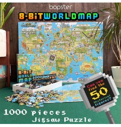 8-Bit Pixel - Puzzle World Level 3 1000 Pièces