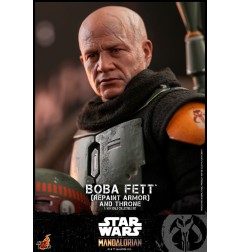Star Wars - : The Mandalorian figurine 1/6 Boba Fett Repaint Armor and Throne Special Edition 30 cm