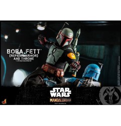 Star Wars - : The Mandalorian figurine 1/6 Boba Fett Repaint Armor and Throne Special Edition 30 cm