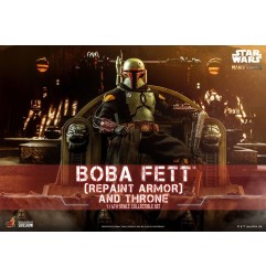 Star Wars - : The Mandalorian figurine 1/6 Boba Fett Repaint Armor and Throne Special Edition 30 cm