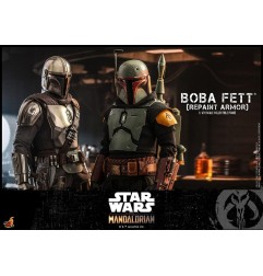 Star Wars : The Mandalorian - Figurine 1/6 Boba Fett Repaint Armor Special Edition 30 cm