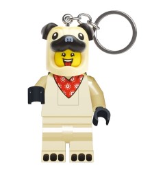 LEGO - Minifigures porte-clés lumineux Pug 8 cm