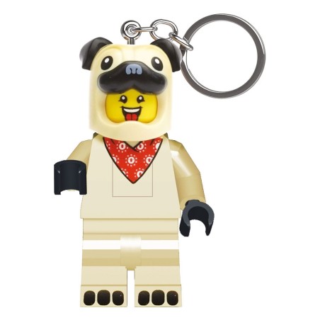 LEGO - Minifigures porte-clés lumineux Pug 8 cm