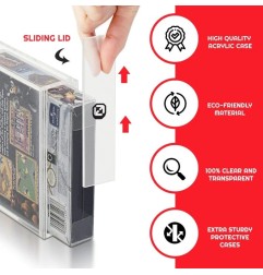 Nintendo - Pack 2 boîtes de protection en acrylique pour jeux Game Boy/Game Boy Advance